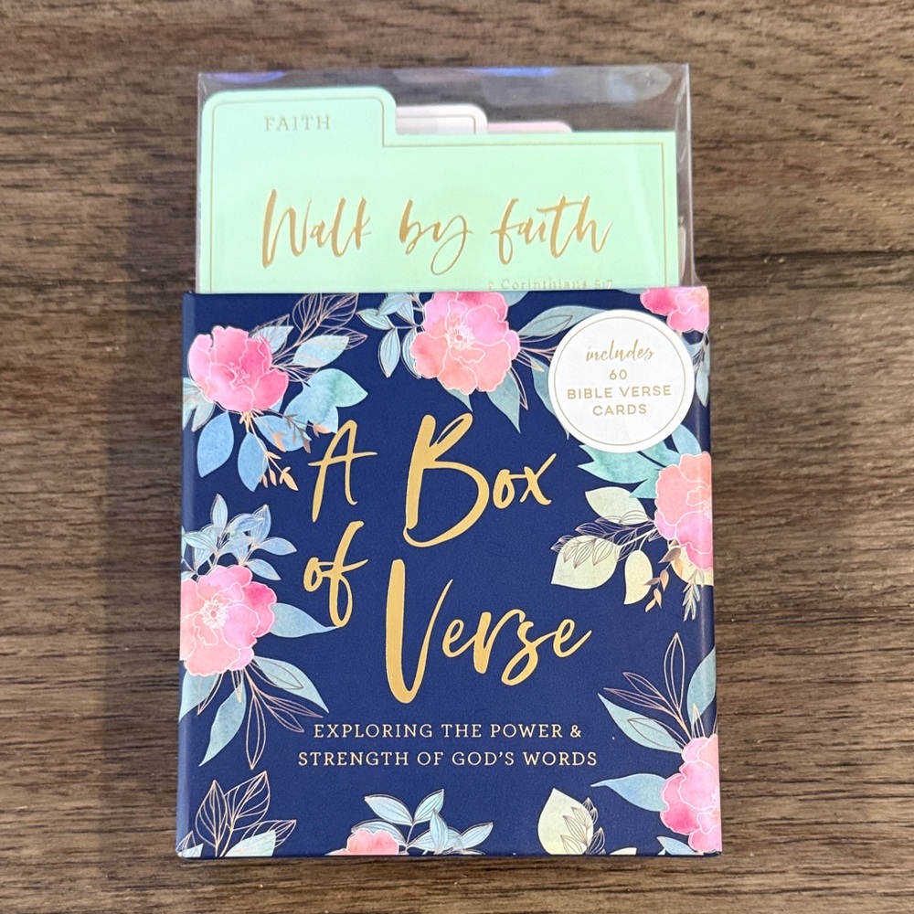 Eccolo Floral Box of Verse - Blue and Pink